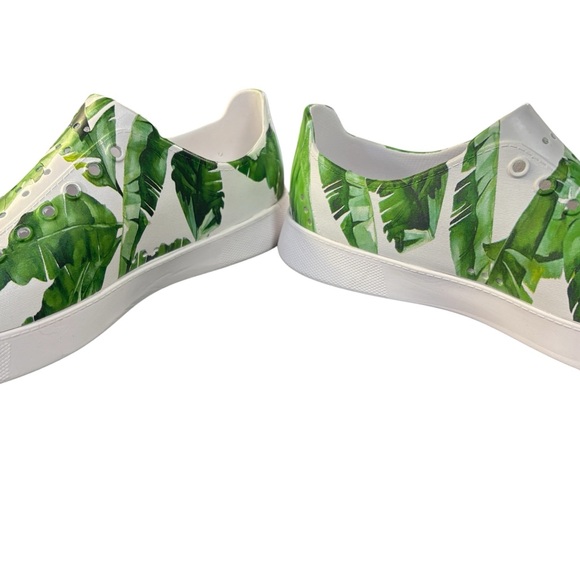 NWT Biion Women's Golf Shoes White Slip-On Sneakers Green Leaf Print Sz. 10 M 8 - Picture 6 of 10